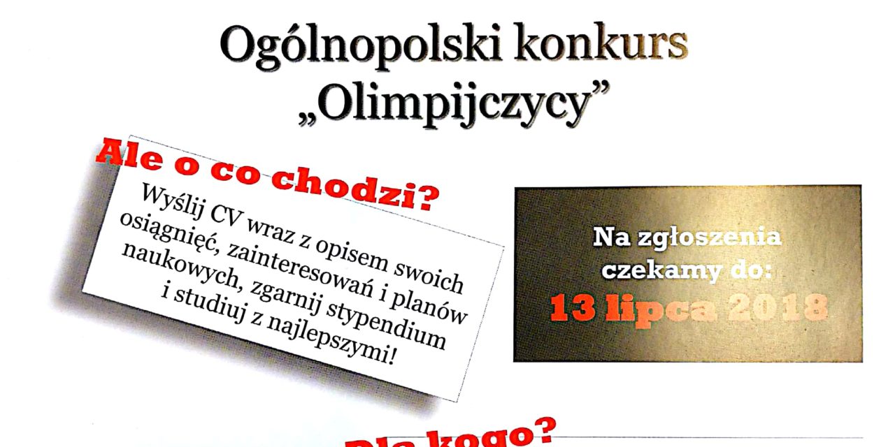Konkurs dla uczniów klas maturalnych