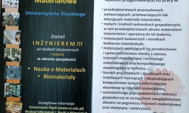 Spotkanie klas maturalnych z przedstawicielem UŚ w Katowicach.