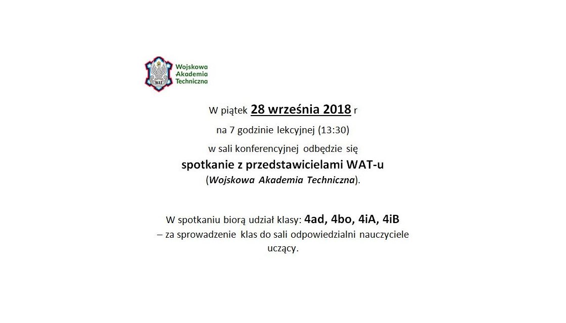 Spotkanie z przedstawicielami WAT