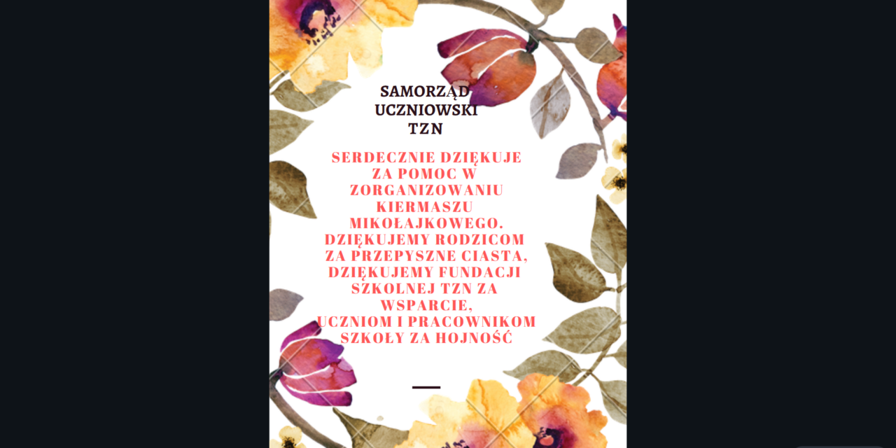 Podziękowania
