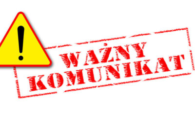 Uwaga! Komunikat dla uczniów biorących udział w projekcie
