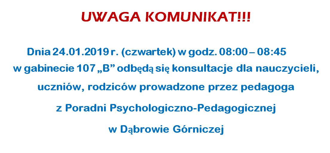 Uwaga! Komunikaty!