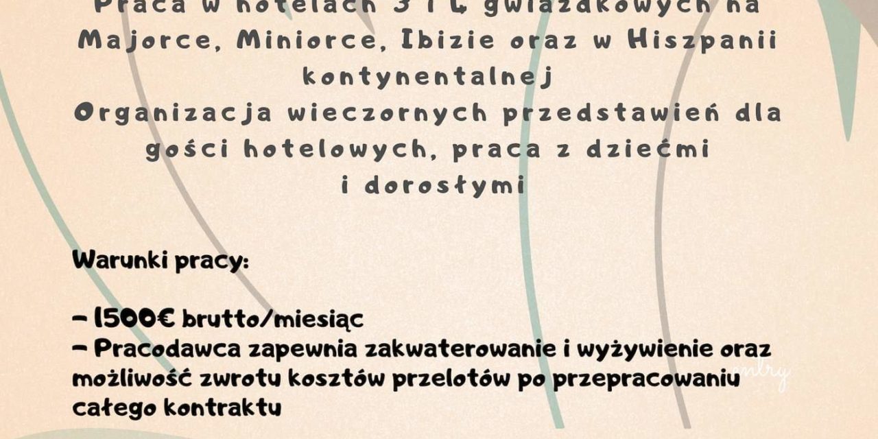 Oferta pracy! :)