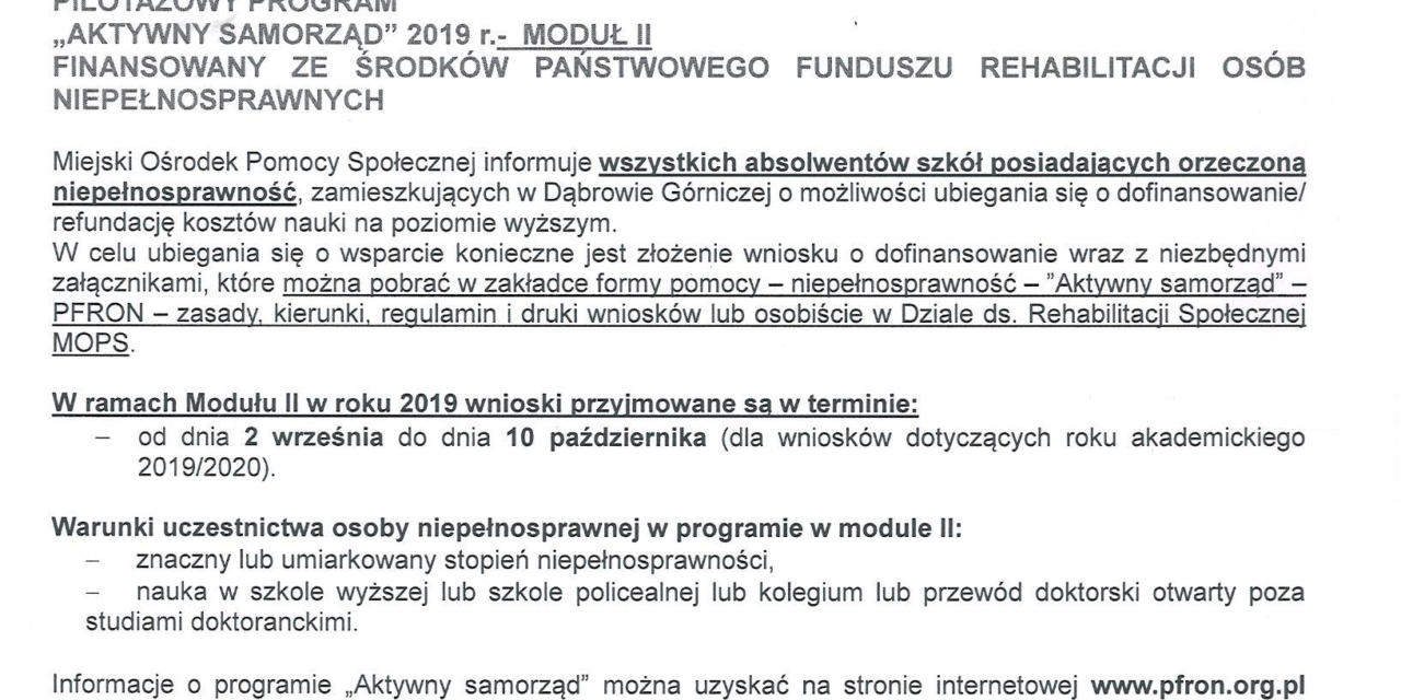 Informacja dla absolwentów