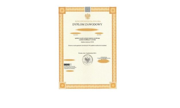Odbiór dyplomu technika