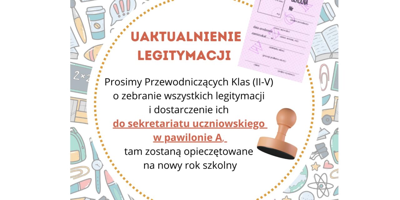 UAKTUALNIENIE LEGITYMACJI