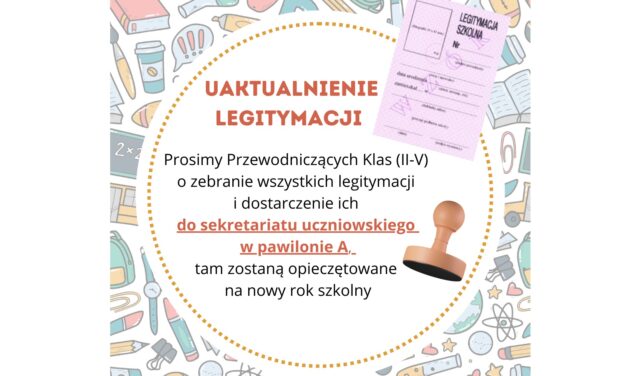 UAKTUALNIENIE LEGITYMACJI